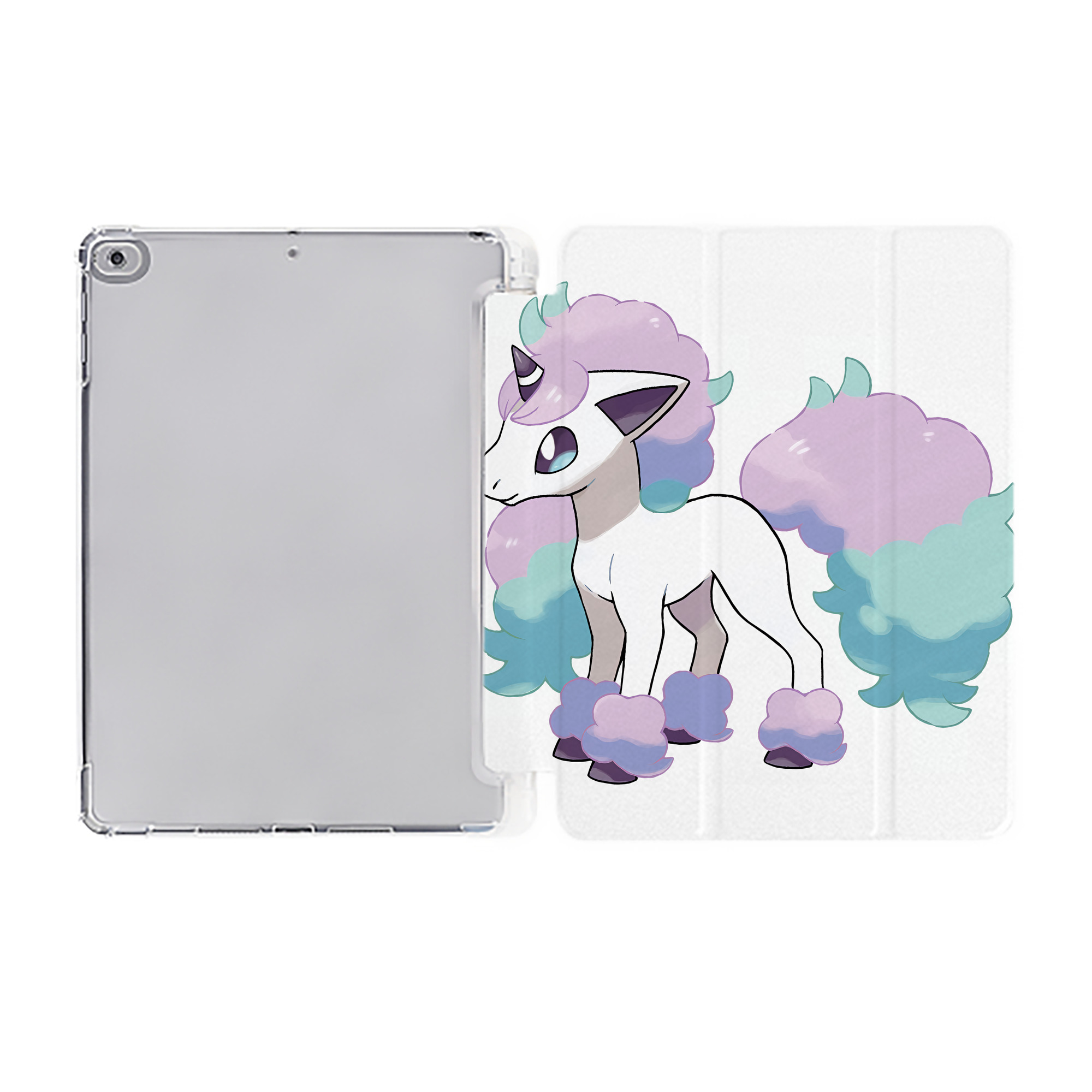 （画像用） ポケットモンスター Pokémon IPad ケース ペン収納付き 三つ折りスタンド PUレザー×シリコン 対応機種9.5/10.5/10.9インチ